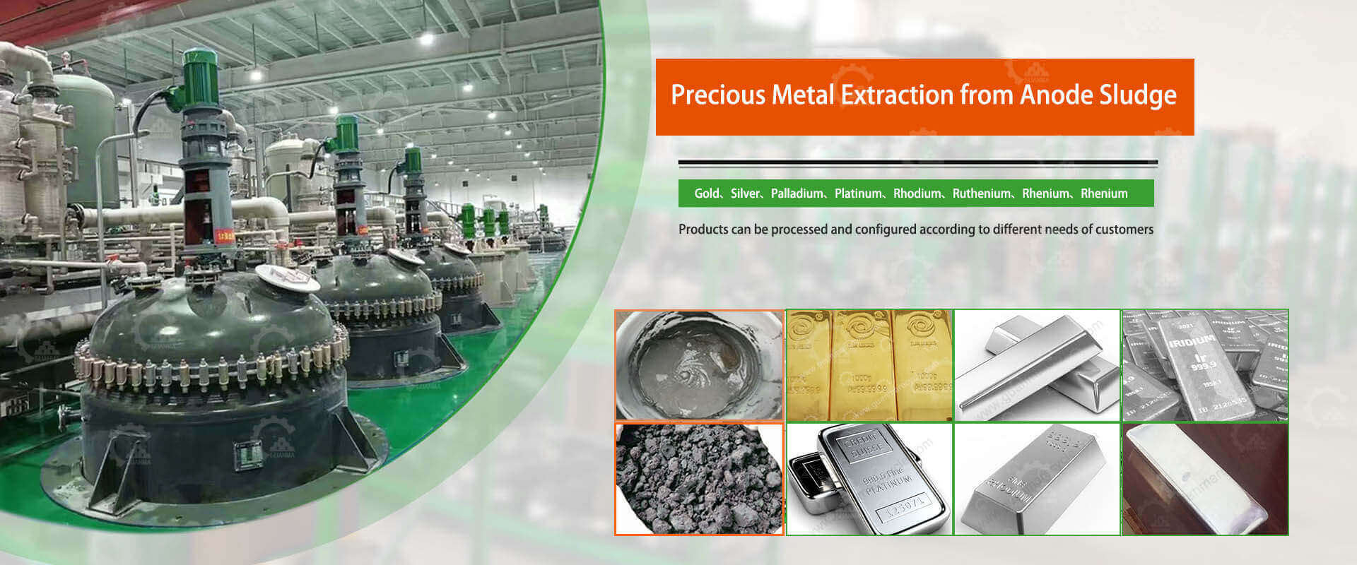 Precious Metal Extraction from Anode Sludge